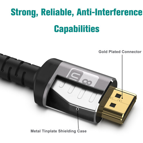 6ft 8K 60Hz Ultra High Speed HDMI Cable