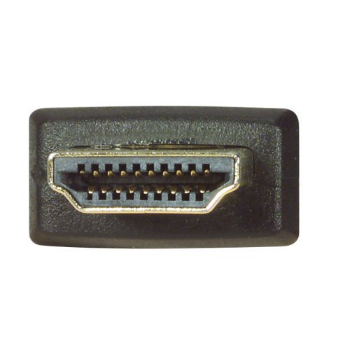 High Speed HDMI Cable, Black Cord with Red Molded Connector Hoods,