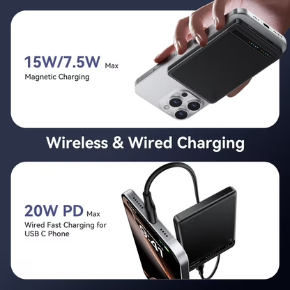 10000mAh Ultra Thin Magnetic Wireless Power Bank