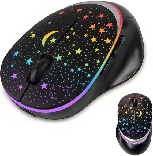 Starry Sky RGB Dual-Mode Rechargeable Wireless Gaming Mouse