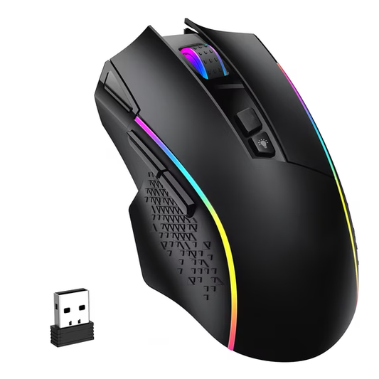 Tri-Mode RGB Wireless Wired Gaming Mouse