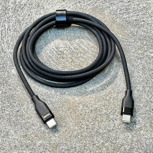 6ft 1.8m Braided USB-C to USB-C Tangle-Free Fast Charging Cable